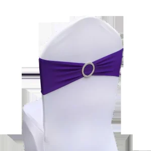 Spandex Cover Chair Wedding Flower Chair Sashes for Chair Cover Decoration