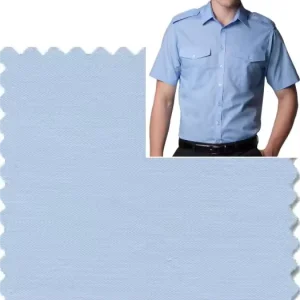 Spandex Fabric T/C/SP 45*100D+40D Woven Poplin Shirting Fabric for Man Woman Shirts School Uniform Grey Fabric Producer