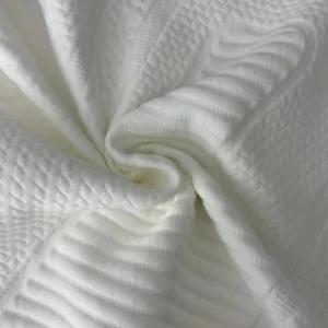 Spandex/Polyester High Quality Tricot Knitted Yarn Dyed Jacquard Stretch Fabric Heavyweight Home Textile Mattress Cover 450gsm