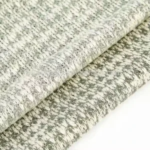 Spandex Polyester Slub Rib Hacci Knit Fabric for Sweater Clothes or Cardigan