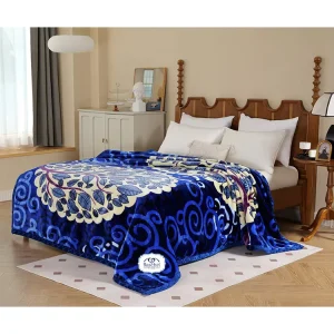Spanish Style Designs Decorative Cozy Fuzzy Raschel Throw Blanket Heavy Weight Warm Blanket for Bedroom Throw Blanket