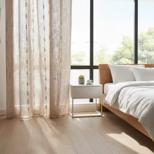 Special Dot Stripe Decorative Breathable Voile Sheer Curtain Light Shading Wide Width 320cm