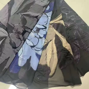 Special Luxury Metallic Designer African Jacquard Large Brocade Flowers Fabric for Women Formal Dress Designer Fabric