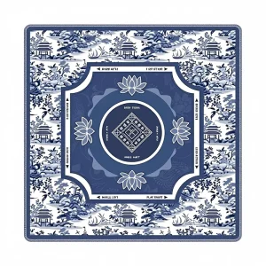 Special Mat for American Mahjong Poker Waterproof Easy-Wipe Non-Slip Silent Multi-Functional Natural Rubber Pad