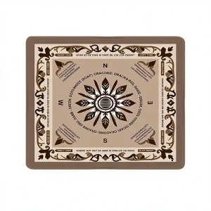 Special Mat for American Mahjong & Poker Waterproof Easy-Wipe Non-Slip Silent Multi-Functional Natural Rubber Pad