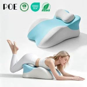 Sponge Memory Foam Pillow for Home Hotel Body Rest Support Prone Reading Bed Sleeping Knitted Technique Lying Nursing Couple Aid