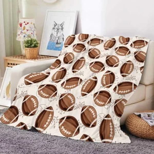 Sport Theme Football Soccer Baseball Throw Blanket Soft Fleece Couch Sofa Bed Home Decor Blanket Gifts for Kids Boys Girls