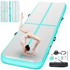 Sports Equipment Portable Yoga Judo Training Wrestling Mat Air Track Inflatable Gymnastics Mat with Accessories