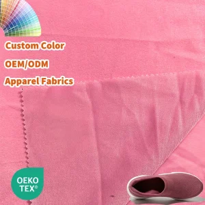 Sportswear Lining & Shoe Materials Warp Tricot Fabric 120gsm 160cm Width Soft Breathable Polyester Fabric for Pocket Bags