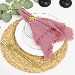 Spring Pattern Table Napkins Set with Table Runner for Home Banquet Holiday