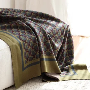 Spring Summer Air Conditioning Nap Sofa Decorative Blanket Antique Knitted Leisure Throw Blanket