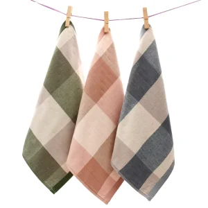 Square 100% Cotton Terry Gauze Towel 34*34cm Absorbent Quick Dry Hypoallergenic Eco Friendly Soft Hand Jacquard Technique for