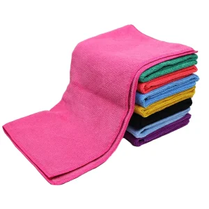 Square 40x40cm 300gsm Microfiber Reusable Lightweight Warped Knitted Quick Dry Cleaning Towel for Car Detailing Kitchen