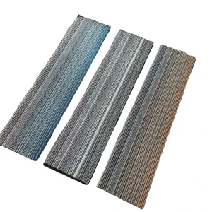 Square Carpet Tiles Modern Colorful Stripes Floor Carpet Level Loop Surface Wear resistant PP for Project