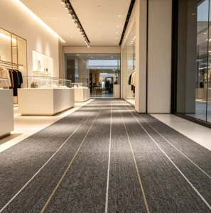 Square Commercial Carpet Tile 50×50 Non-woven Backing High Density Nylon Stain Resistant Sound Absorbing Workplace
