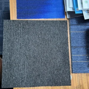 Square Commercial Carpet Tile Polypropylene Asphalt PVC PE Nonwoven Backing Office Modular Flooring Carpet Tiles