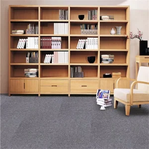 Square Commercial Carpet Tiles with PP Bitumen PVC PE Non woven Backing Modular Office Flooring