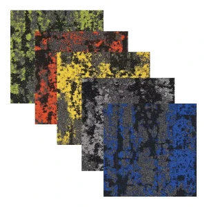 Square Commercial Nylon Carpet Tiles PVC PE Non Woven Backing Modular Flooring Office Carpet Tile 50*50cm