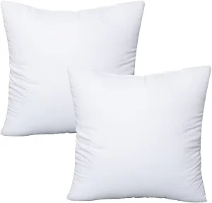 Square Cushions Pillows Bedding Throw Pillows Insert White Indoor Decorative Bed Pillows