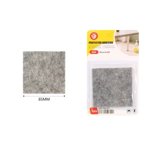 Square Grey Felt Furniture Pads Self Adhesive Anti Scratch Floor Protectors for Chair Table Legs