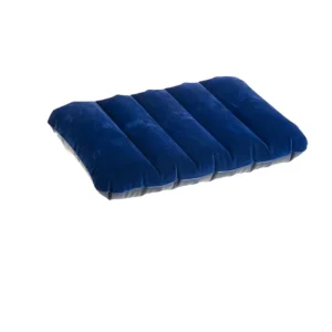 Square Inflatable Sleep Travel Backrest Pillow PVC Filling Medium Firmness Machine Washable Waterproof 47x30cm for Outdoor