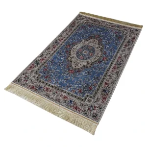 Square Muslim Prayer Mat for Hajj and Home Use Non-slip 100% Polyester 80x120cm Mosque Worship Mat
