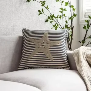 Square Pillows & Cushions Modern Star Embroidery Cushion Covers for Home Bedroom Living Room