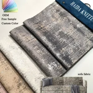 Stable Performance Chenille Knitted Polyester Fabric for Car and Bus Seats Home Textiles
