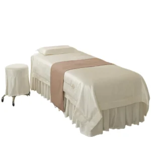 Stain Lash Beauty White Bed Sheet Private Label Eyelash Extension Supplies Beauty Salon Bed Cover Massage Bed Table Skirt Sheets