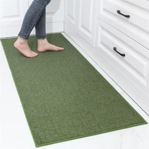 Stain Resistant Kitchen Mats Polypropylene Washable Non Skid Kitchen Runner Rugs with TPR Backing