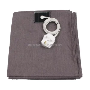 Stainless Steel Grounding Sheets Conductive Bed Sheet Anti Static Breathable Fabric Durable Washable OEM