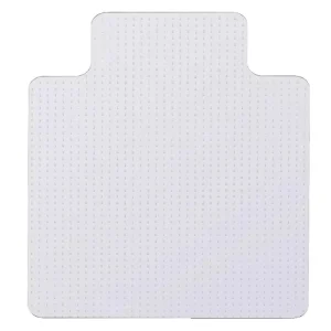 Standard Lip Chair Mat with Low Pile Carpet Beveled Furniture Pads PVC Transparent 30x48inch Durable Noise Reducing