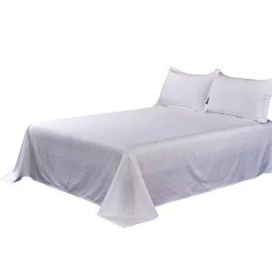 Star Hotel 100% cotton satin bed sheet white cotton bed sheet Bed Sheets All-Season Simplicity Style White Solid Color