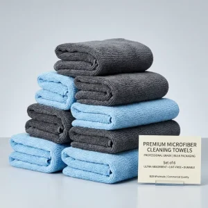 Stitching Edge 40x40cm, 350GSM, Quick-dry, Lint-free, Streak-free, Multi-use Microfiber Cloth