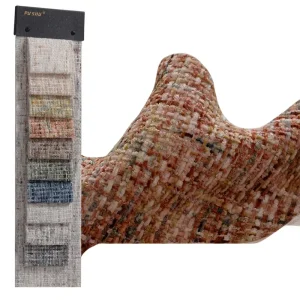 Stock 500g Woven Monet style Dyed Abrasion resistant Colored Sand Jacquard Fabric Thickened Sofa Cover Cushion Material Chenille