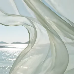Stock Available Recycled Chiffon Fabric 100% Polyester Lightweight Sheer Twill Memory Fabric for Bulk Order Clothing Production