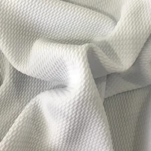 Stock Blank Bullet Fabric White Polyester Spandex Jersey Knit Solid Bullet Fabric for Digital Print Material