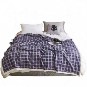 Stock Blanket Bedding Set Printed Winter Blankets Double Layer king Size Soft Blanket Double Bed