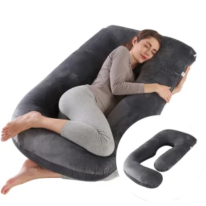 Stock Customized Maternity Pillow Pregnant Women Lightweight Fabric Memory Foam Body Massage Feature Pain Relief