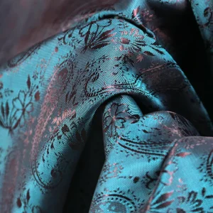 Stock Men’s Viscose Polyester Jacquard Suit Material Fabric Ready in Stock with Dyed Pattern Woven Technics Coated Liner