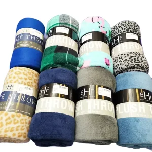 Stock Mixed Blanket Manufacture Double Layer Super Flannel Fleece Coral Polar Bed Throw Blankets
