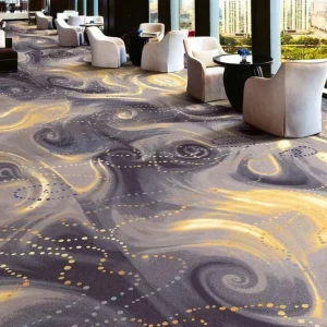 Stock Printed Nylon Polypropylene Cut Pile Reversible Washable Broadloom Carpet Ready to Ship Roll 10 Classic Patterns