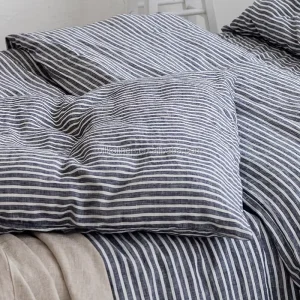 Stone Washed Pure French Linen Pillow Cover for Duvet Cover Set Bedding Set with Pillow Cases