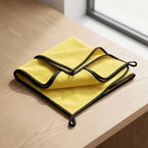 Streak Free Coral Fleece Car Drying Towel 40x40cm Scratch Free Super Absorbent Microfiber Wash Cloth for Auto Detailing