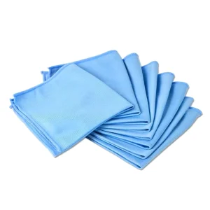 Streak Free Microfiber Glass Cleaning Cloth Lint Free Window Mirror Screen Polishing Towel Reusable Kitchen Car Glass Wiping Rag