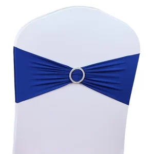Strech Chair Band Circle Rings Spandex Decoration Band Sashes for Wedding Event Party
