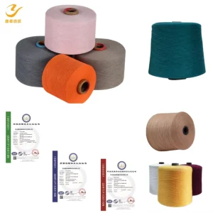 Stretch 50%Viscose 30%PBT 20%Nylon Core Spun Yarn Colorful Hand Knitting Material for Craft Blankets Bulk Crochet Yarn