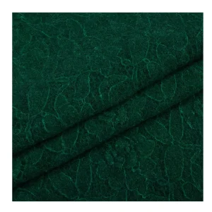 Stretch Knitted 60% Cotton 40% Nylon + 89% Polyester 20% Nylon 340gsm High Quality Lace Fabric for Women’s Dresses Wedding Party