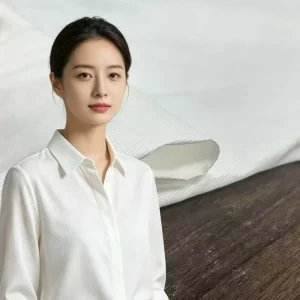 Stretch Lyocell Cotton / Nylon Twill Woven Shirting 82″ Wide Cool Touch & Drape for Women’s Blouses
