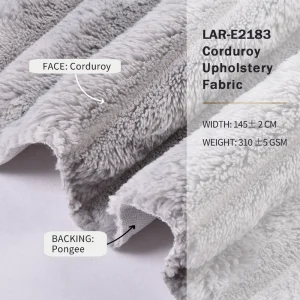 Strip Wide Ribbed Corduroy Sofa Fabric Home Textile Custom Long Pile 142cm 310gsm Bean Bags LAR-E2183